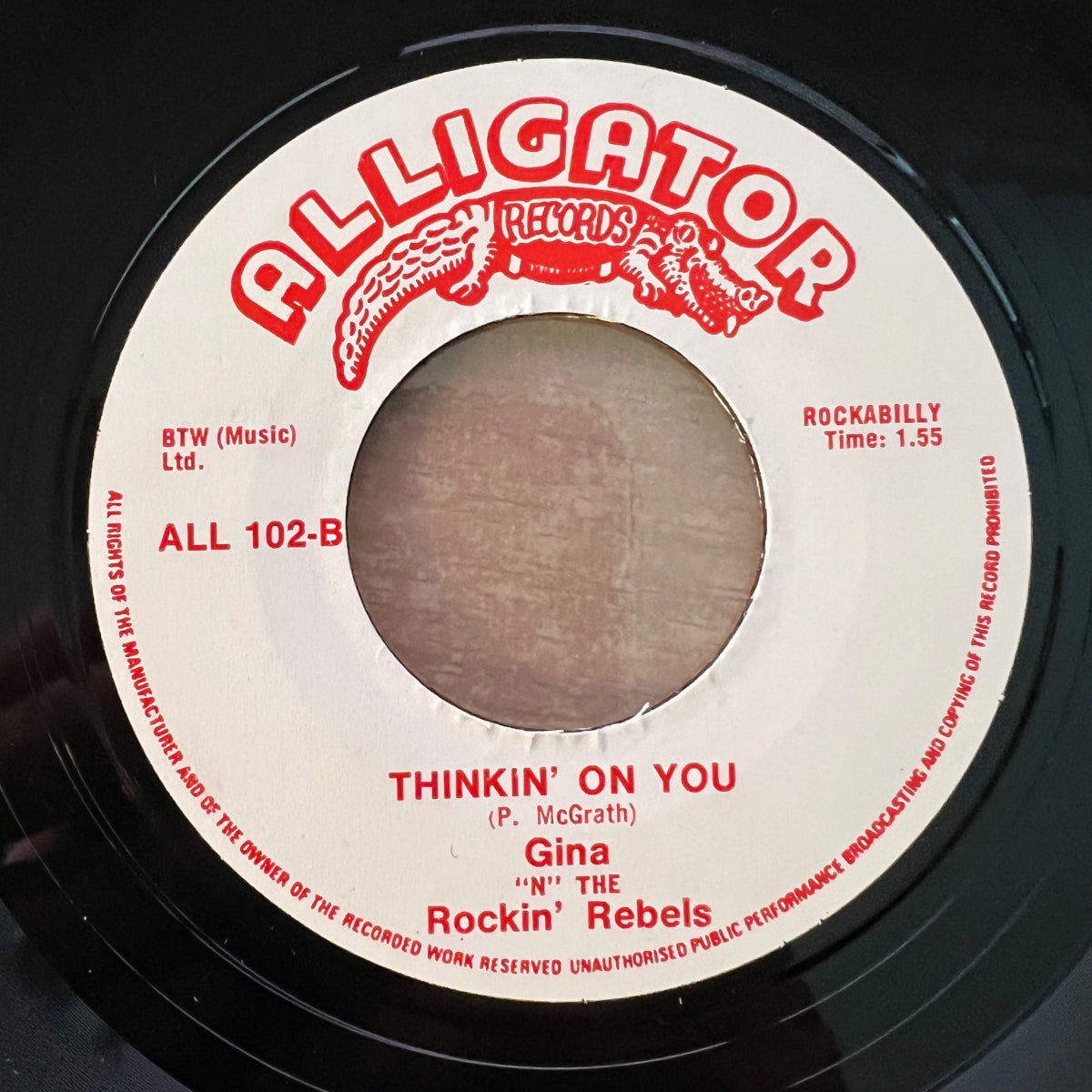 Gina 'N' Rockin' Rebels - Rockin' On Down The Line / 1. UK-Press. 1978 - (M-/Neutral)