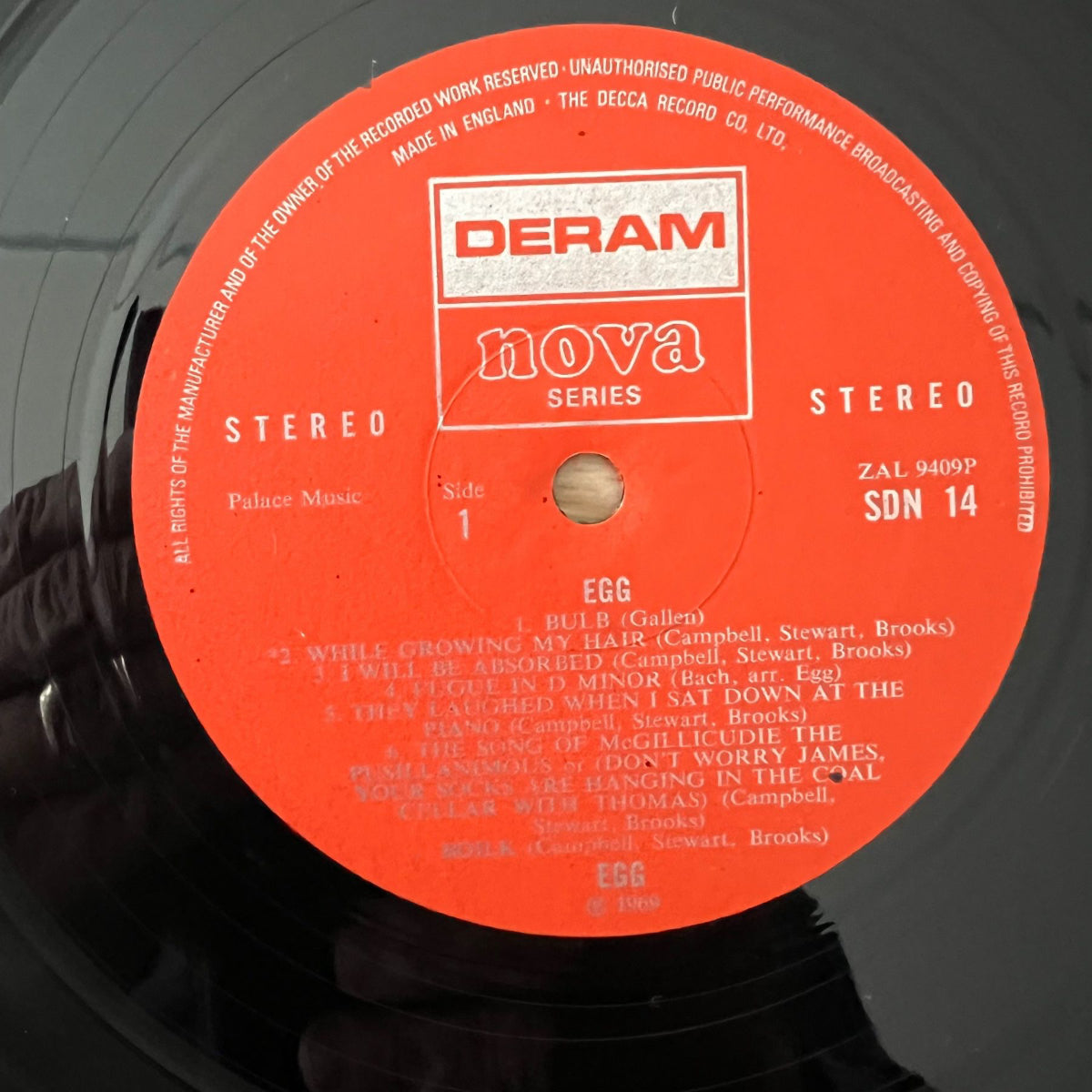 Egg - Idem / 1re presse britannique 1970 - (M-/VG++)