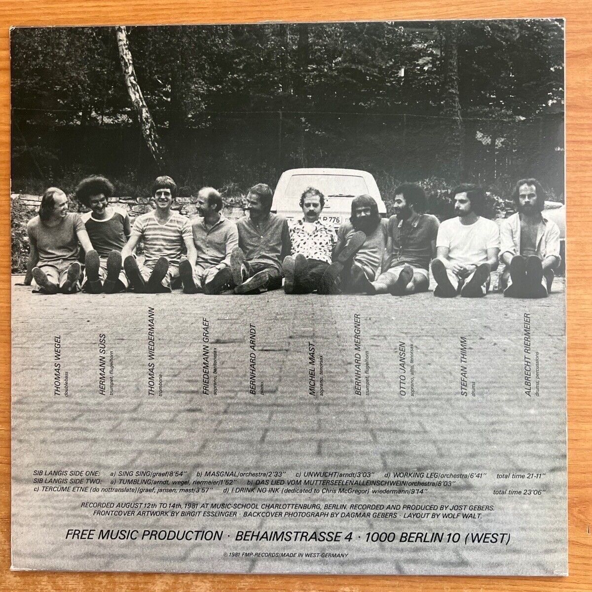 Berlin Jazz Workshop Orchestra - Sib Langis / 1. D->Press. 1981 - (M-/VG++)