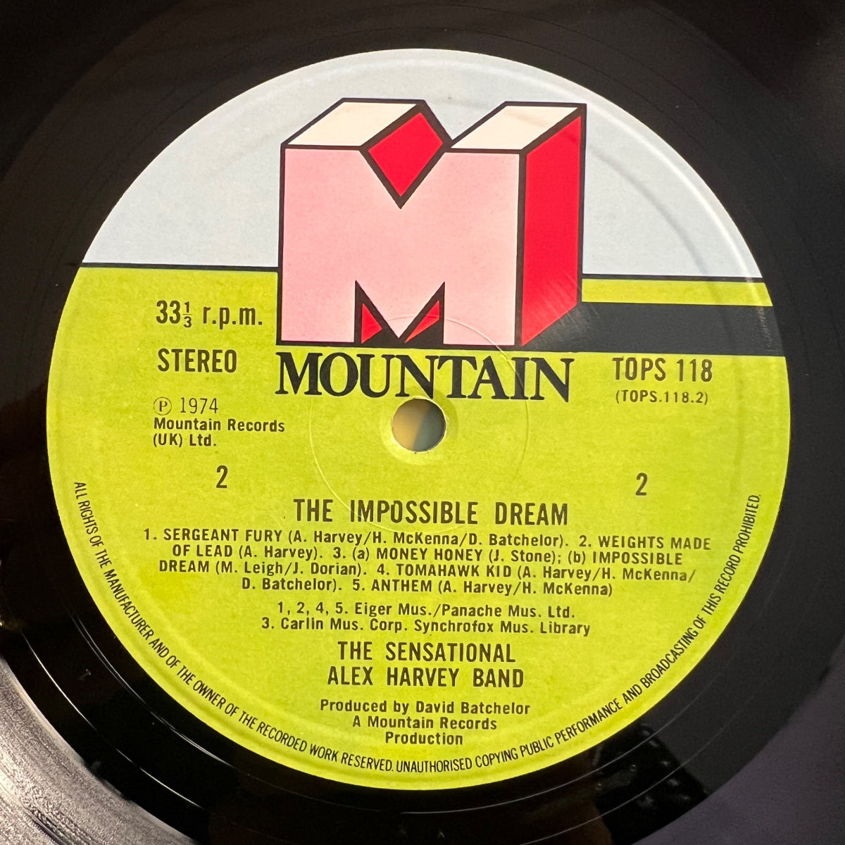 Sensational Alex Harvey Band - The Impossible Dream / UK Press. 1979 - (M-/M-)