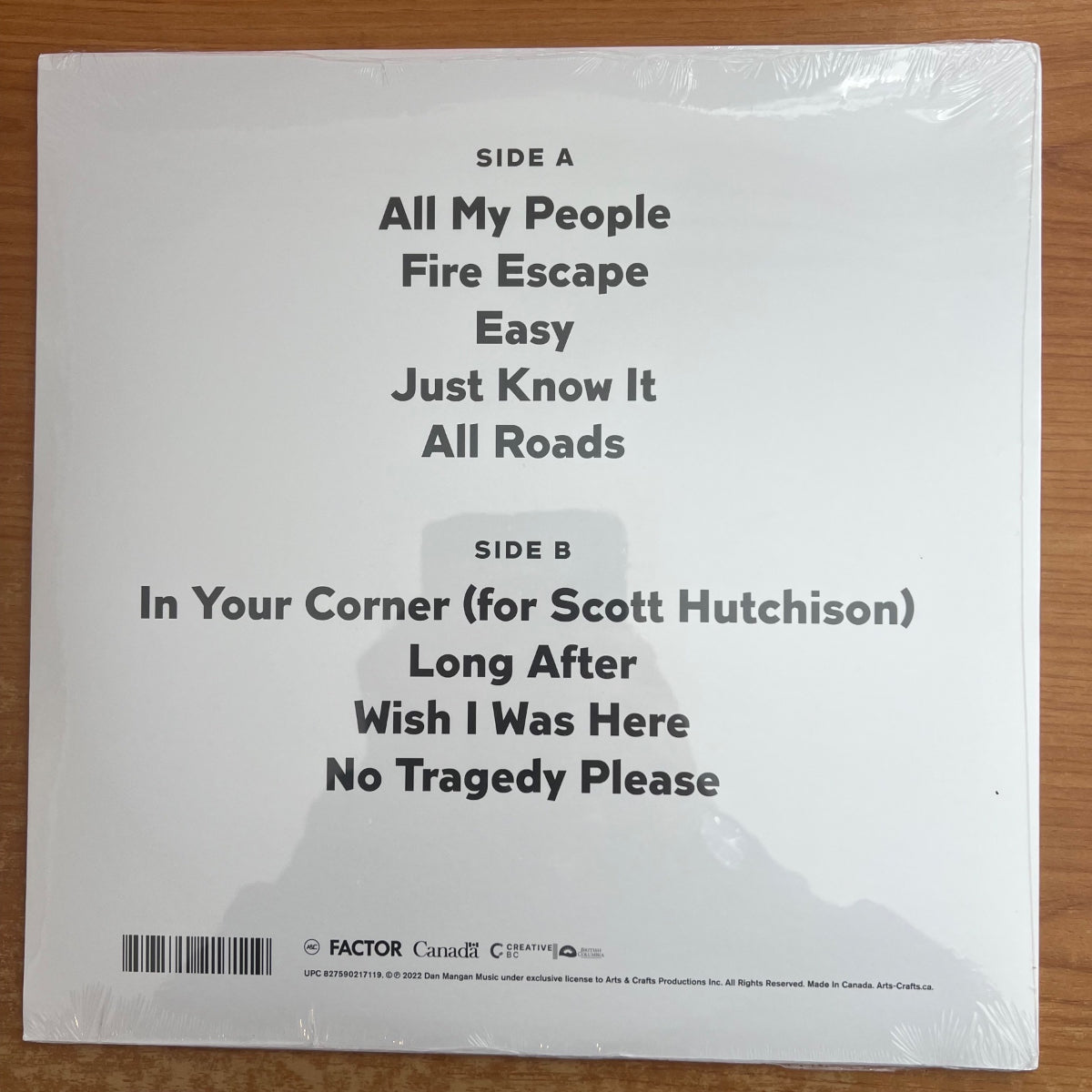 Dan Mangan - Being Somewhere / 1. Canada-Press. 2022 - (Mint & Sealed)