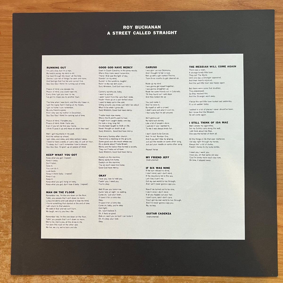 Roy Buchanan - A Street Called Straight / 1st Japan Press 1976 - (M-/VG++)