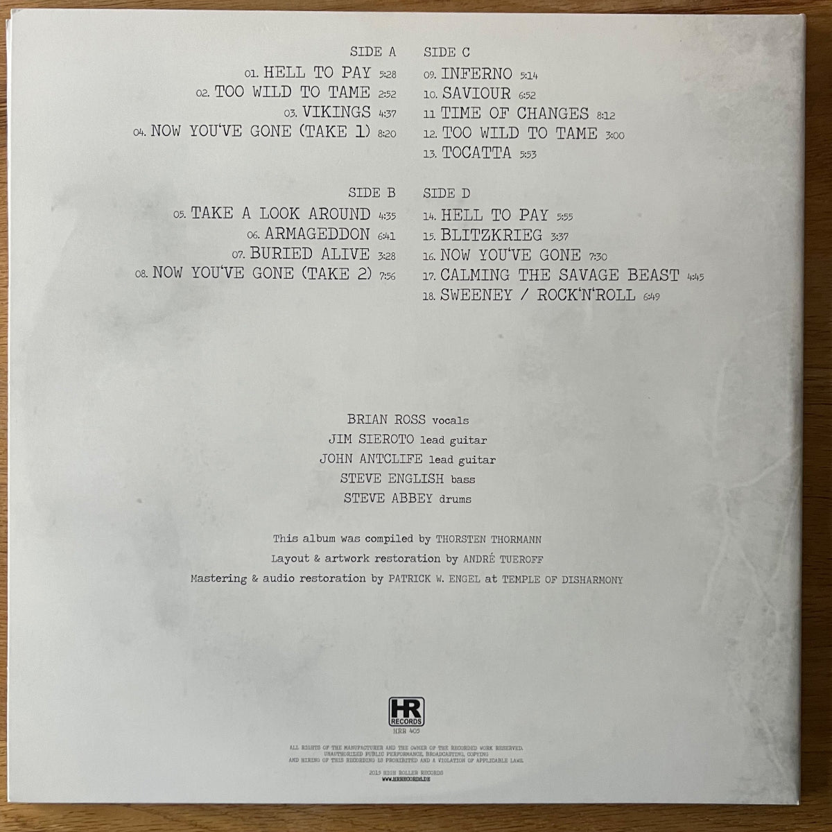Blitzkrieg - Les Garçons de la rue du Brésil../ 1. D-Press. 2015 - (Mint / M-)