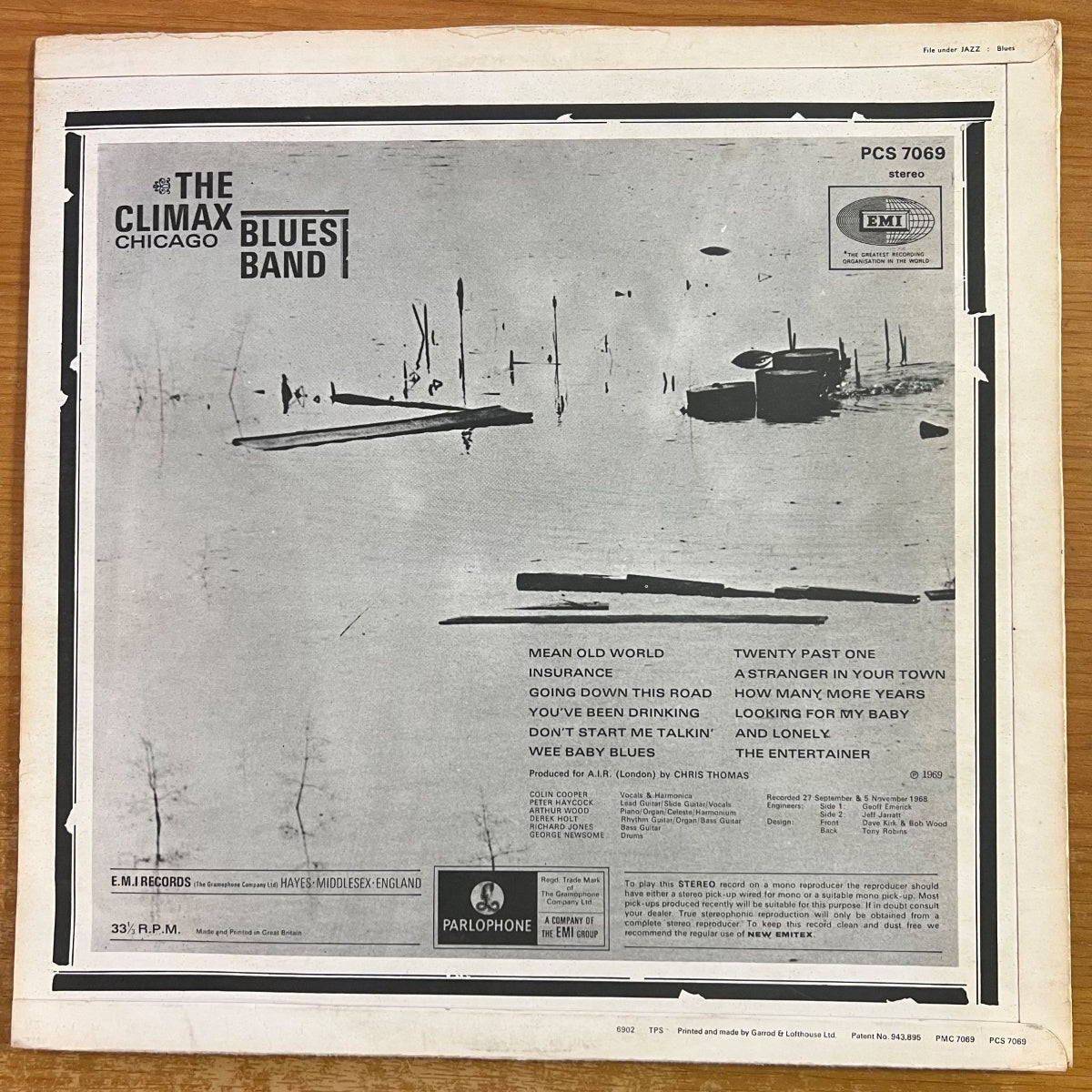 Climax Chicago Blues Band - Idem / 1re édition britannique. 1969 - (VG++/VG++)
