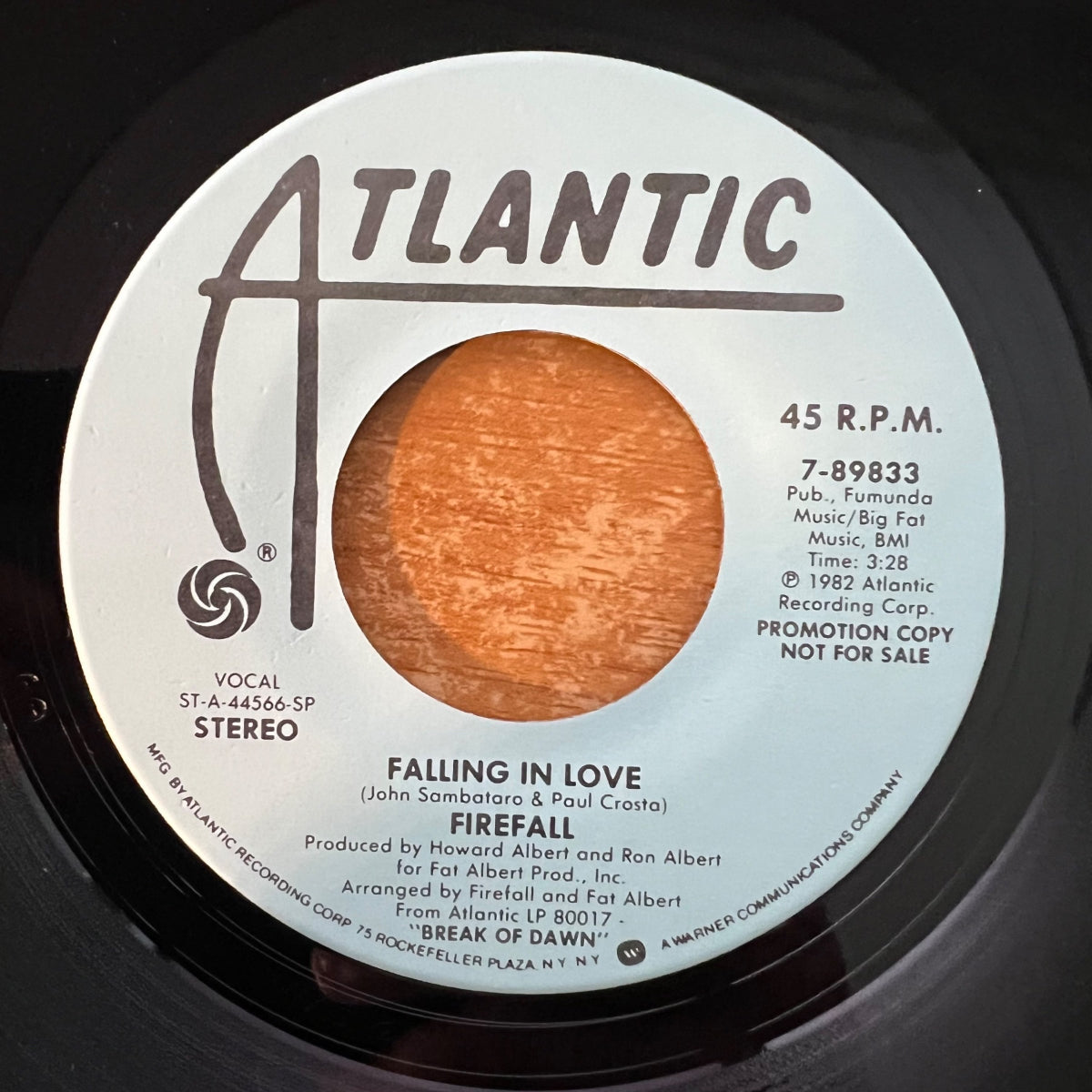 Firefall - Falling In Love / US Promo 1982 - (M-/Neutral)