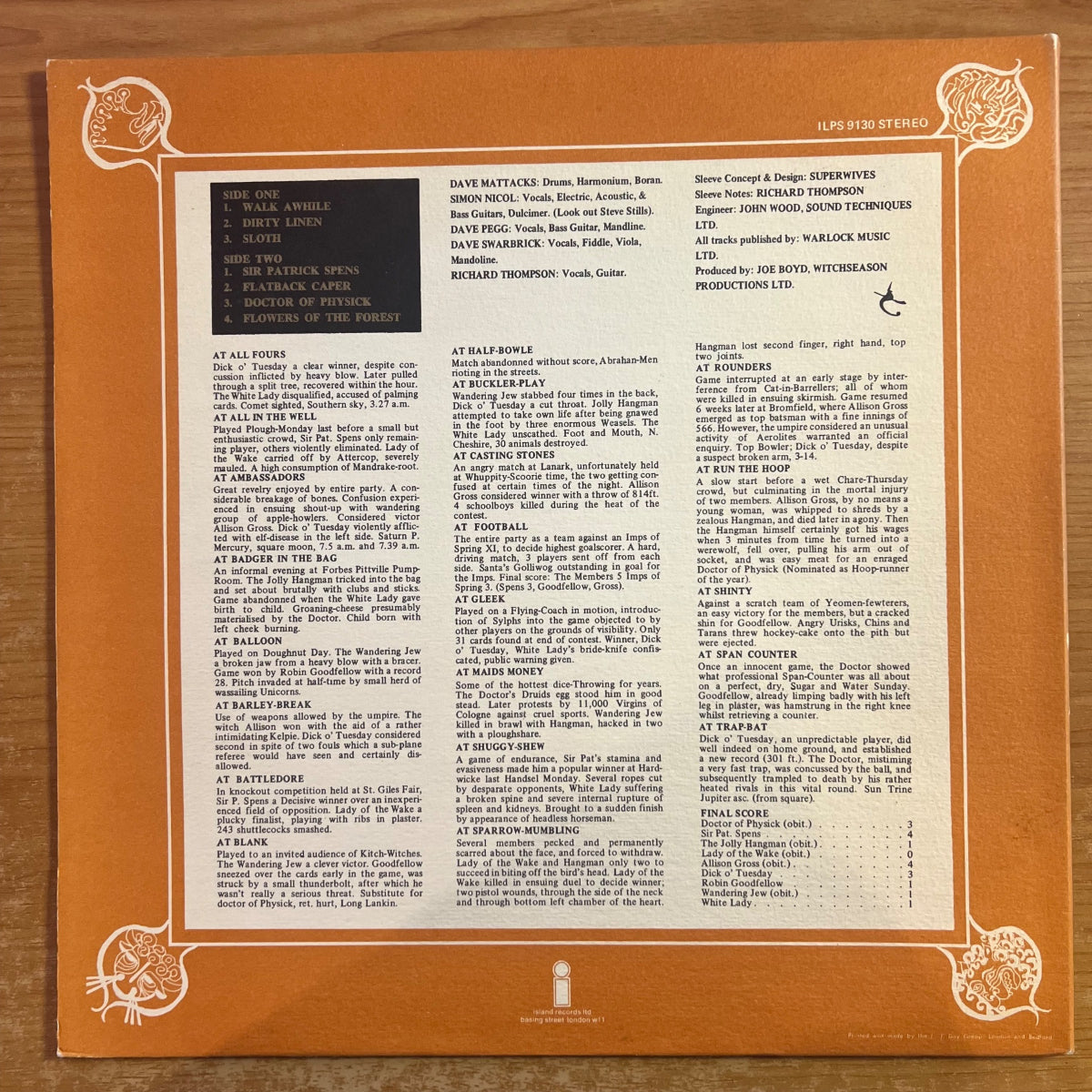 Fairport Convention - Full House / 1. UK-Press. 1970 - (M-/VG++)