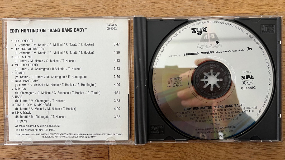 Eddy Huntington - Bang Bang Baby / CD - 1. D-Press. 1989 - (M-/M-)