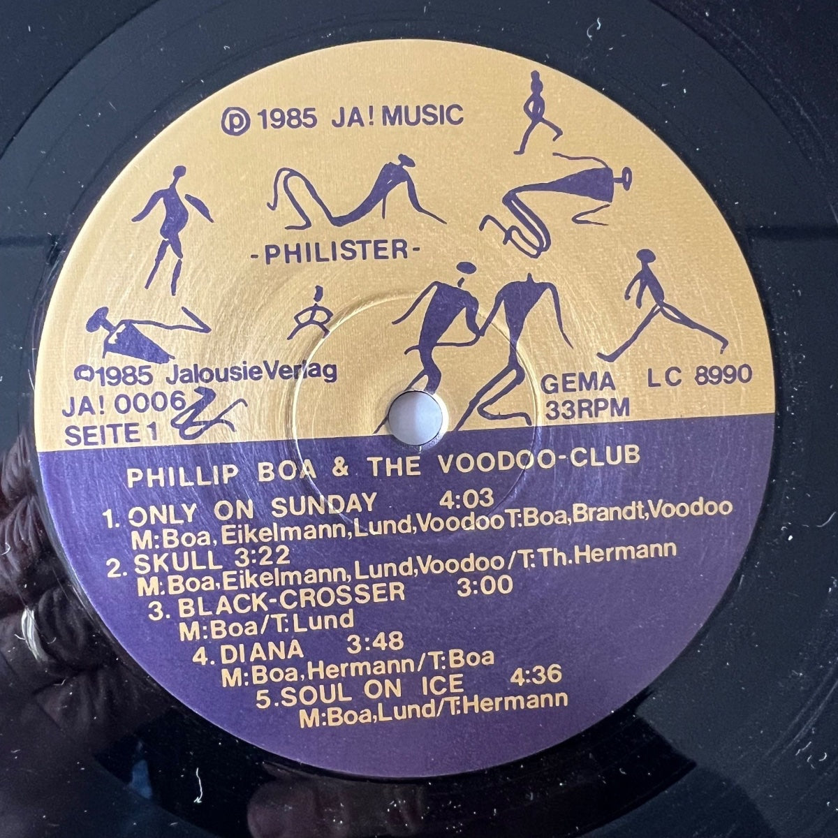 Philip Boa & The Voodoo Club - Philistines / 1. D-Press. 1985 - (M-/M-)