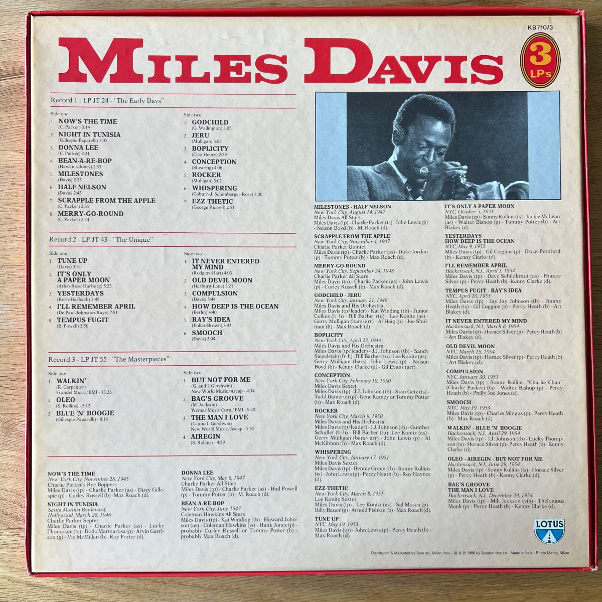 Miles Davis - The Early Days Vol. 1 / 3 LP-Box - Italy-Press - (M-/M-)