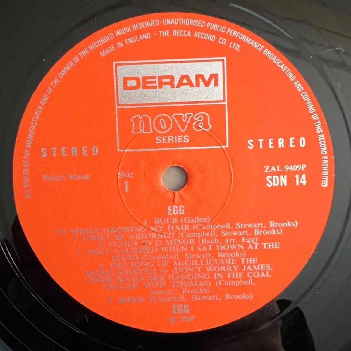 Egg - Idem / 1ère presse britannique 1970 - (M-/ VG+)