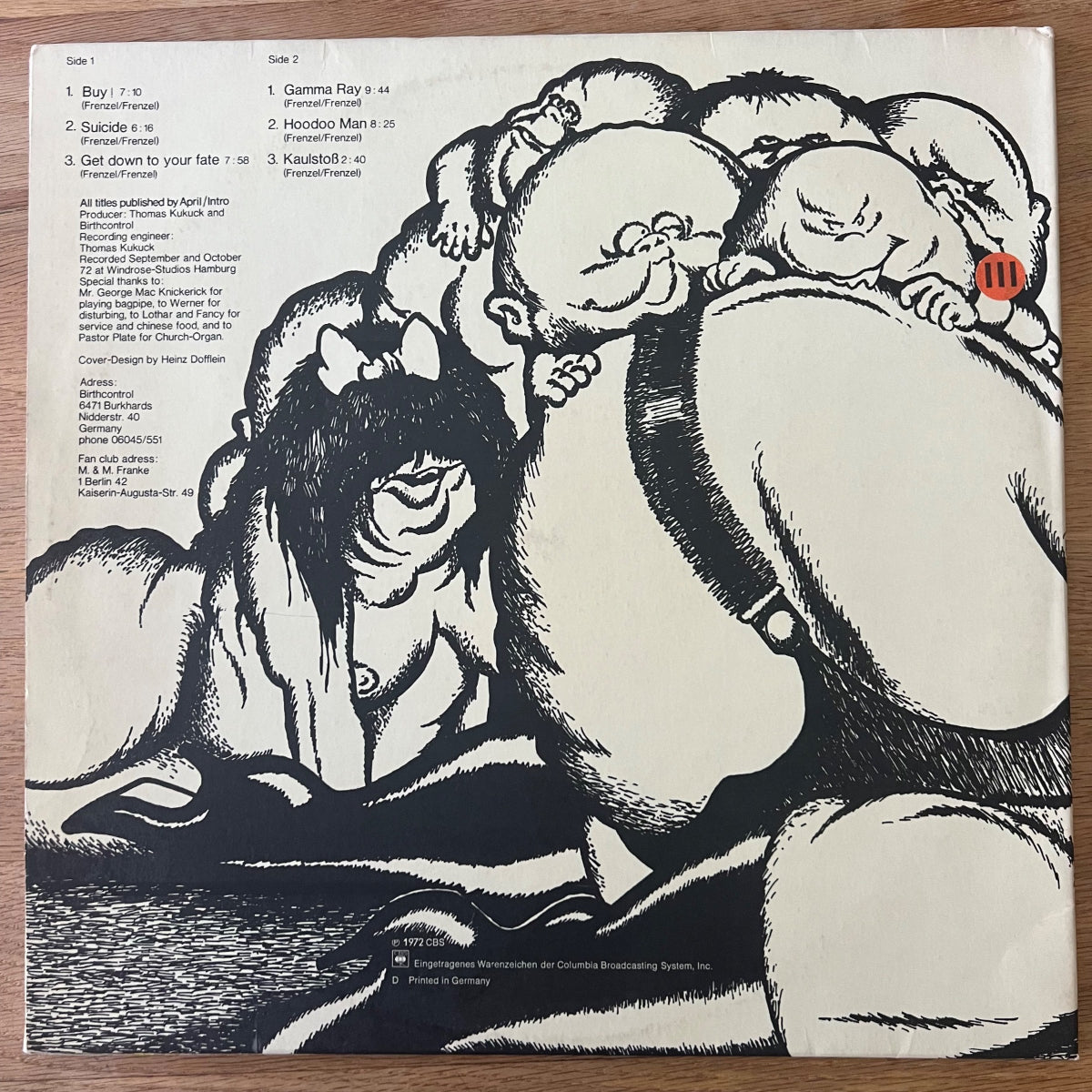 Birthcontrol - Hoodoo Man / 1. D-Press. 1972 - (M-/VG++)