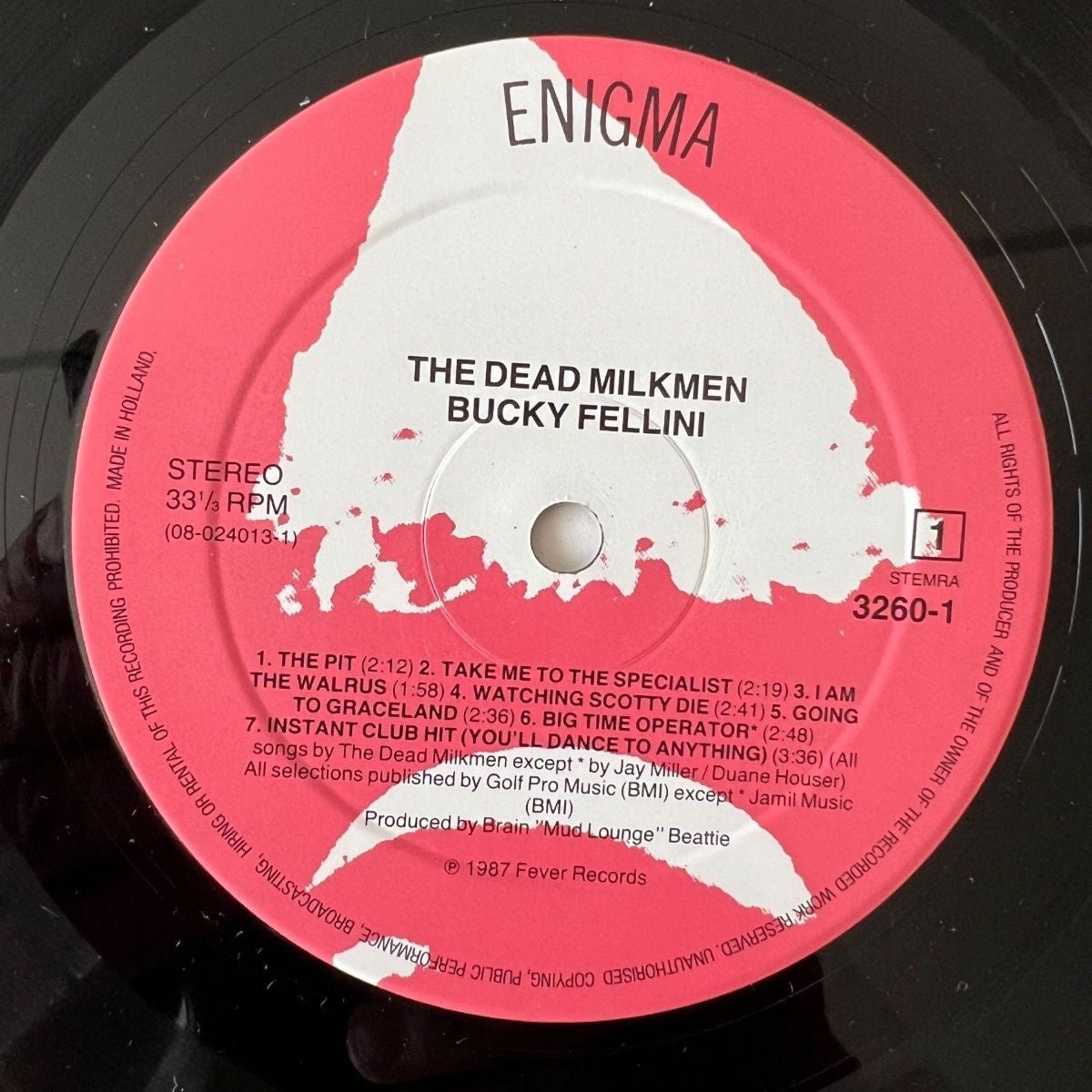 Dead Milkmen - Bucky Fellini / 1st NL Press. 1987 - (M-/M-)