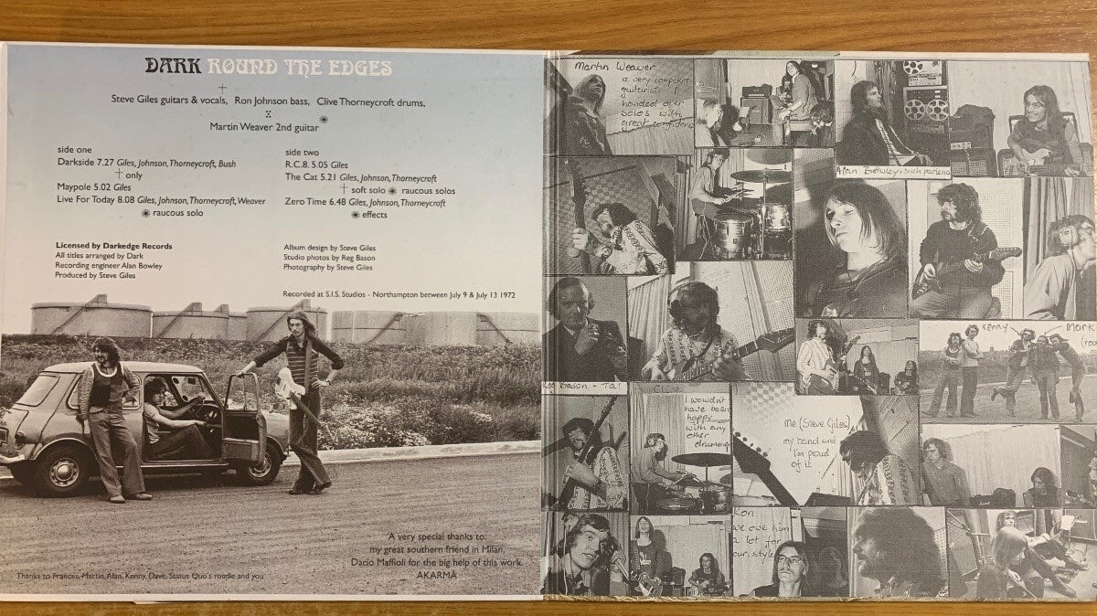 Dark - Round The Edges // Italy Press. RE - Clear Vinyl - Incl. Booklet - (M-/M-)