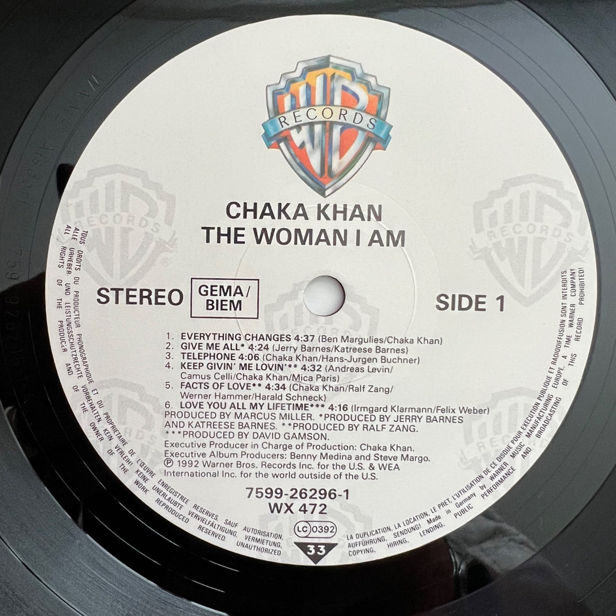 Chaka Khan - The Woman I Am / 1. D-Press. 1992 - (M-/M-)