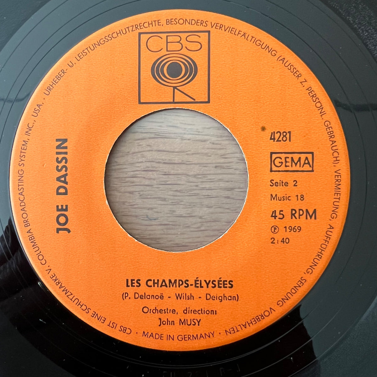 Joe Dassin - Le Chemin De Papa / 1. D-Press. 1969 - (VG+/VG+)
