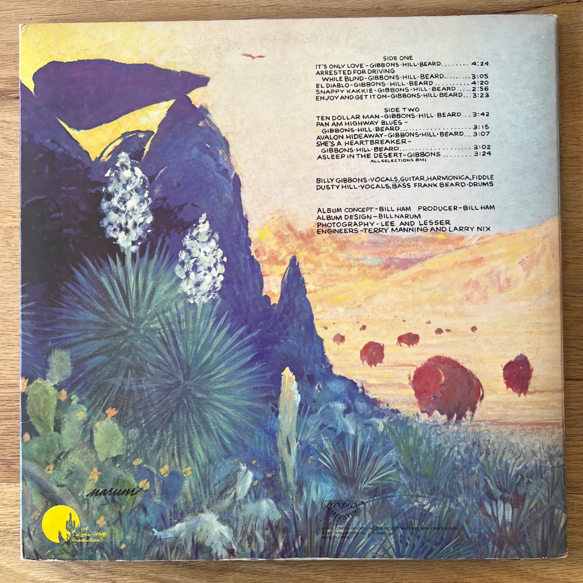 ZZ Top - Tejas / 1. Japan-Press. 1977 incl. Poster & All Inserts - (M-/VG++)