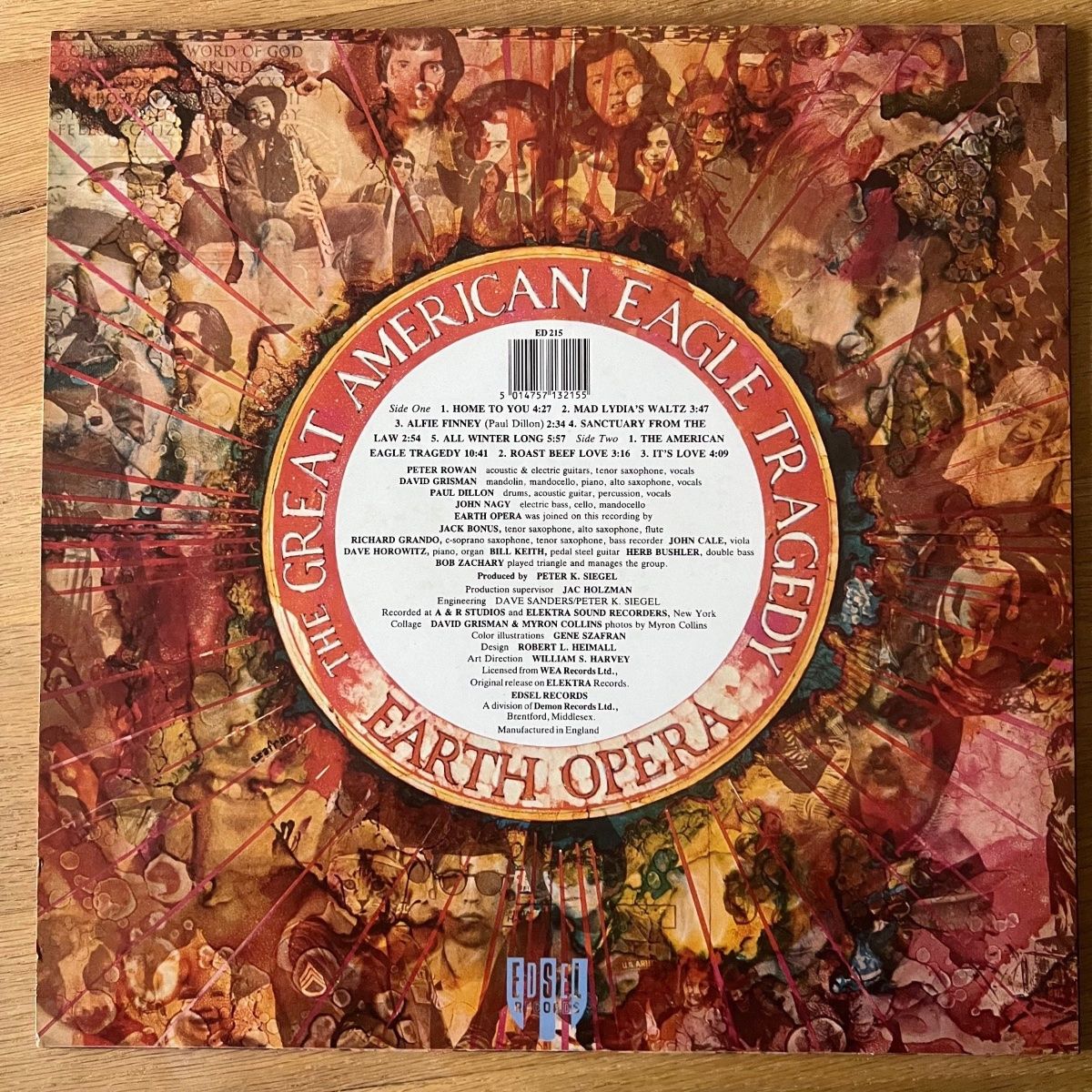 Earth Opera - La Grande Tragédie de l'Aigle Américain / Presses britanniques. RE 1987 - (M-/M-)