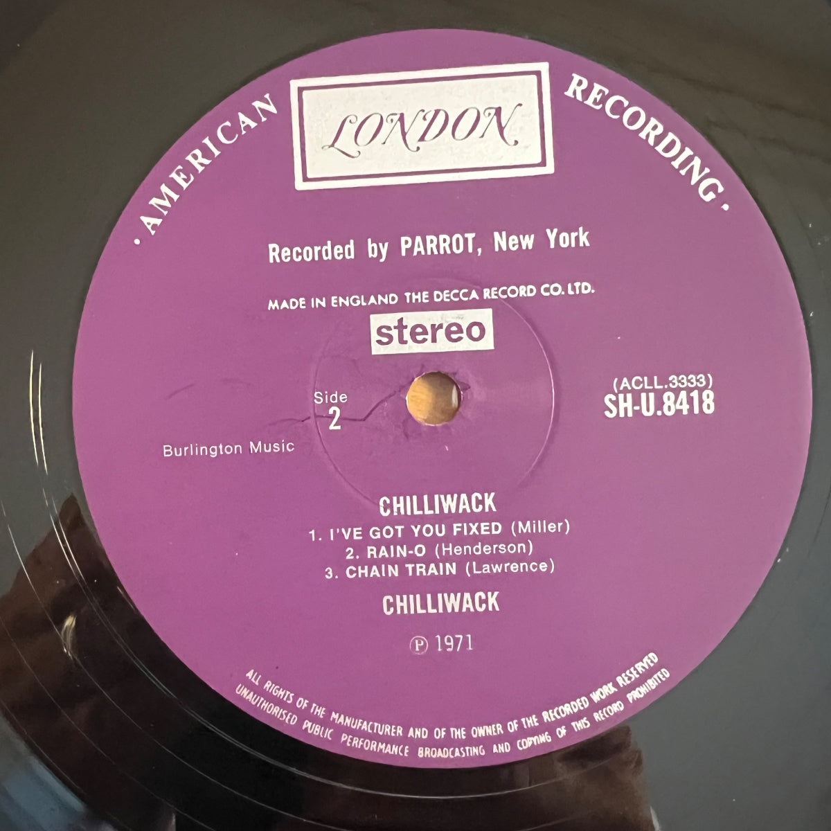 Chilliwack - Same / 1. UK-Press. 1971 - (M-/VG++)