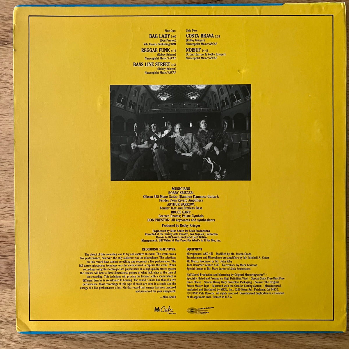 Robby Krieger - Same / US Press. 1985 - Audiophile MFSL - (VG++/VG++)