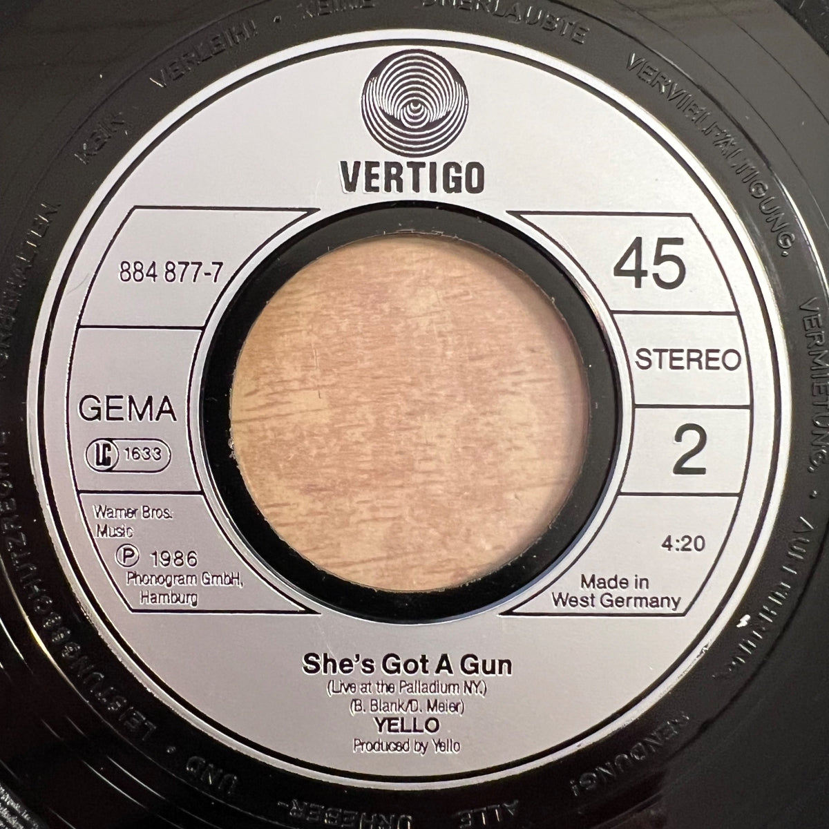 Yello - Goldrush / 1. D-Press. 1986 - (VG++/VG+)