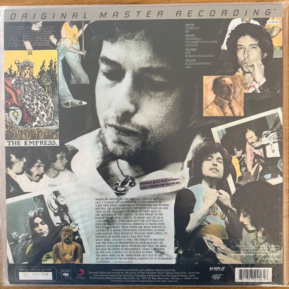 Bob Dylan - Desire / 2 LPs - Audiophile MFSL 2014 - (Mint & Sealed)