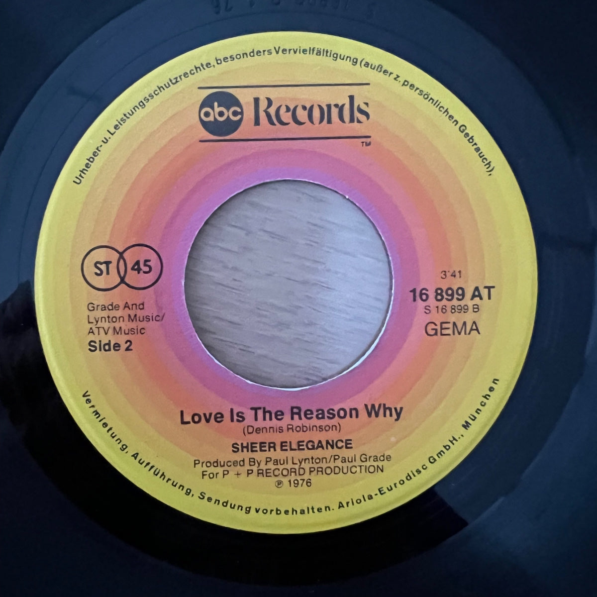 Sheer Elegance - Life Is Too Short Girl / 1. D-Press. 1976 - (M-/VG+)