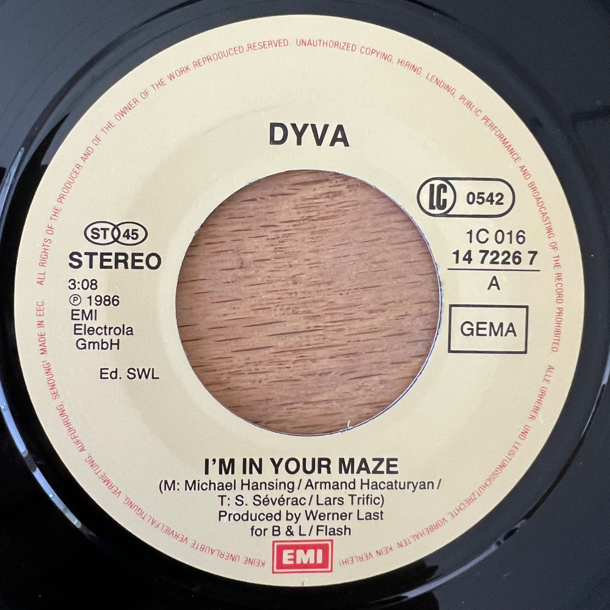 Dyva - I'm In Your Maze / 1. D-Press. 1987 - (M-/VG++)