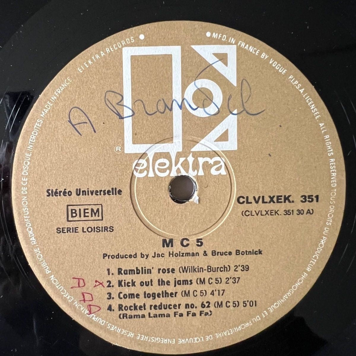 MC5 - Kick Out The Jams / 1. France-Press. 1969 - (VG/VG++)