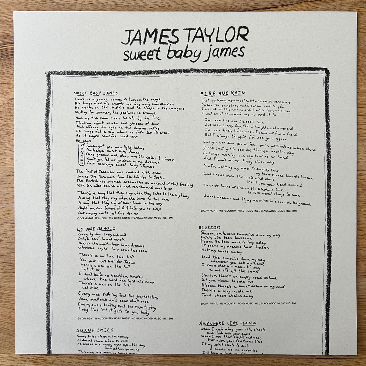 James Taylor - Sweet Baby James / US 2008 - Audiophile Press. - (Mint)