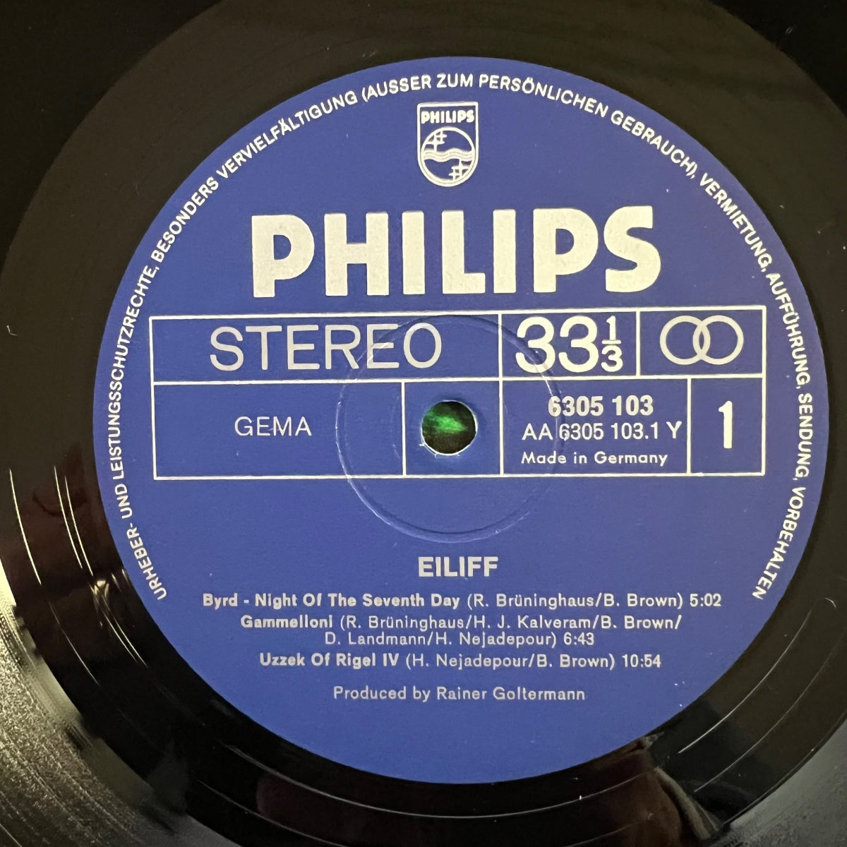 Eiliff - Same / 1. D-Press. 1971 - (M-/VG++)