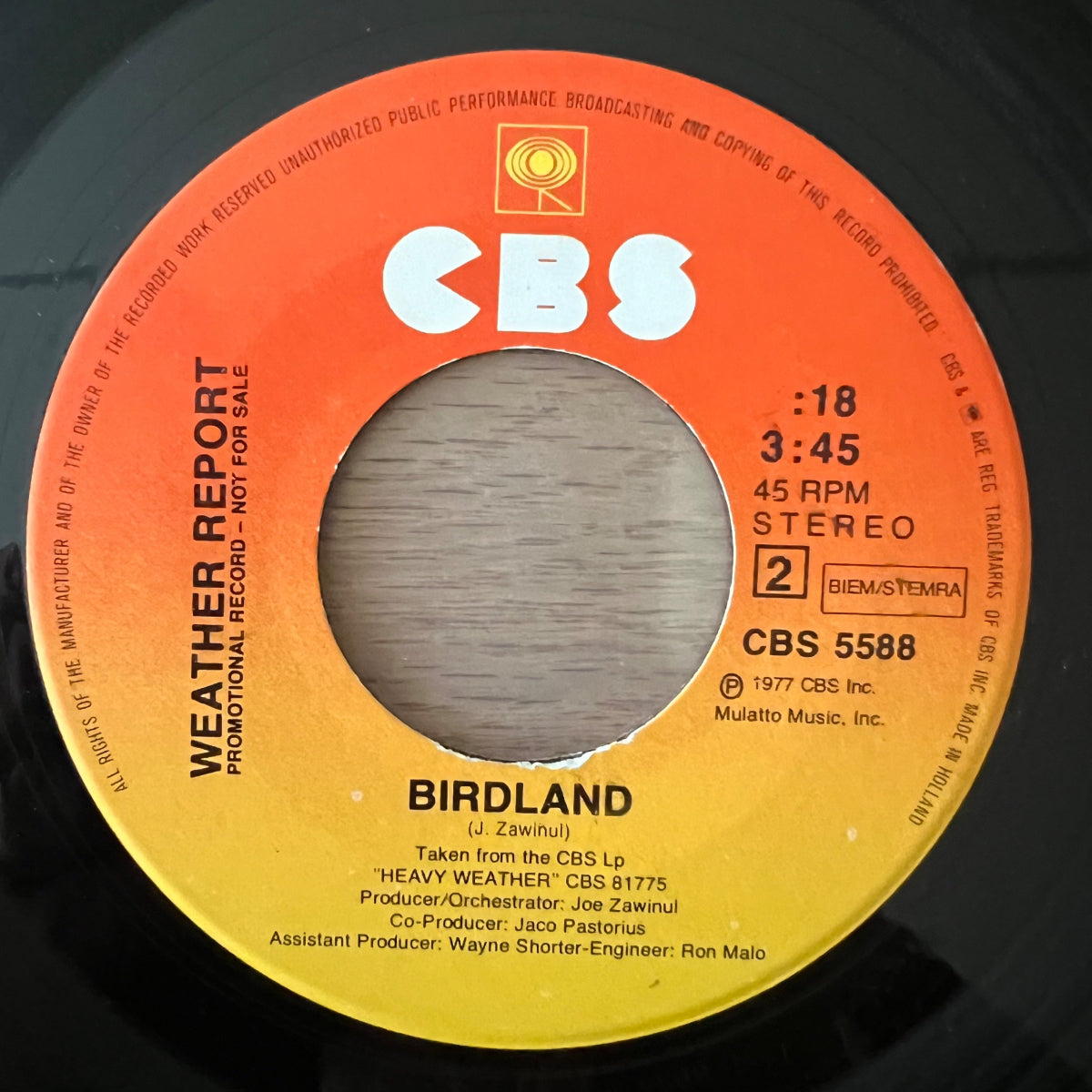Weather Report - Birdland / 1. NL-Press. 1977 - (VG+/VG+)