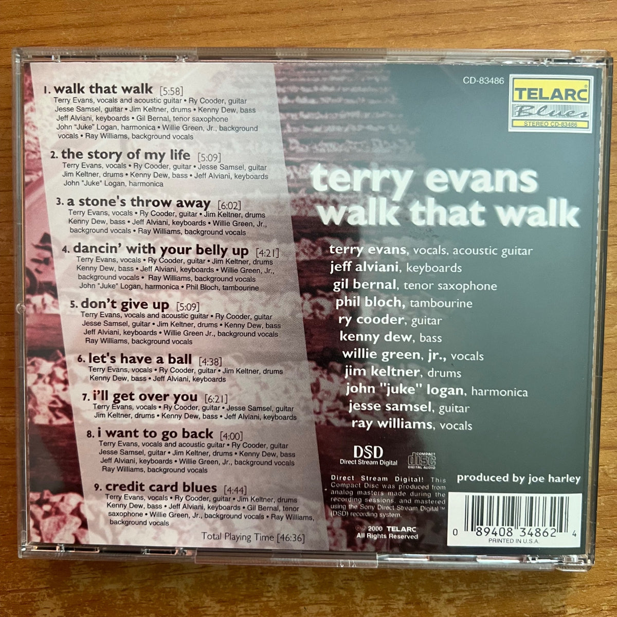 Terry Evans - Walk That Walk / CD - 1st US Press. 2000 - (M-/M-)