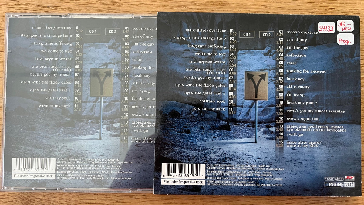 Spock's Beard - Snow / 2 CD - 1st D-Press. 2002 - Card Sleeve - (M-/M-)
