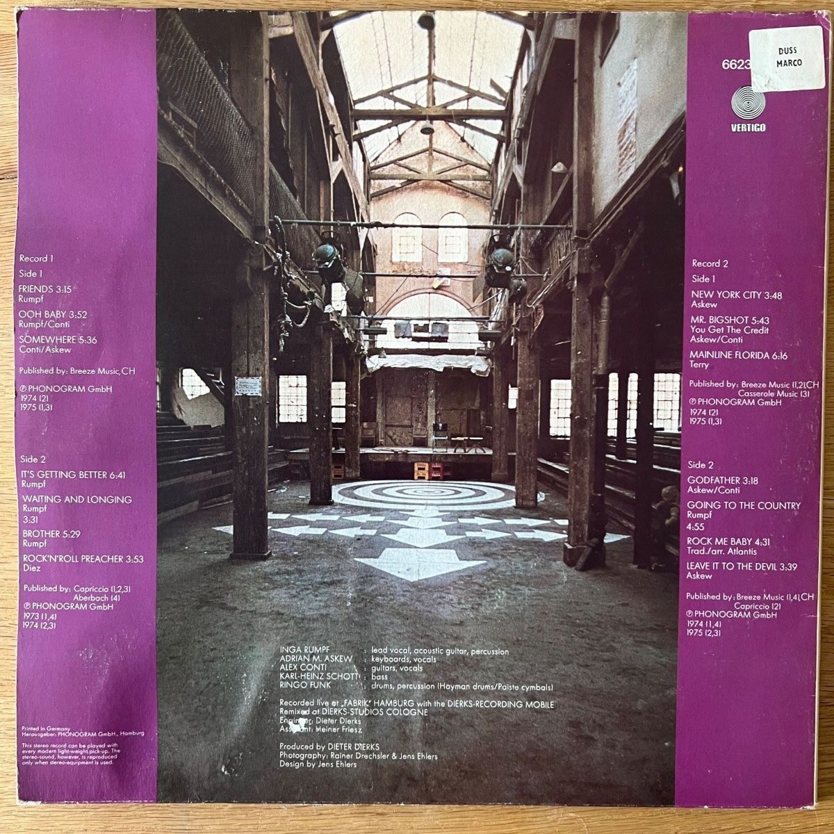 Atlantis - Live / 2 LP - 1. D-Press. 1975 - (M-/VG+)