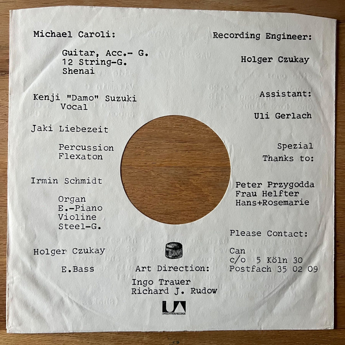 Can - Ege Bamyasi / 1. D-Press. 1972 - (M-/VG+)