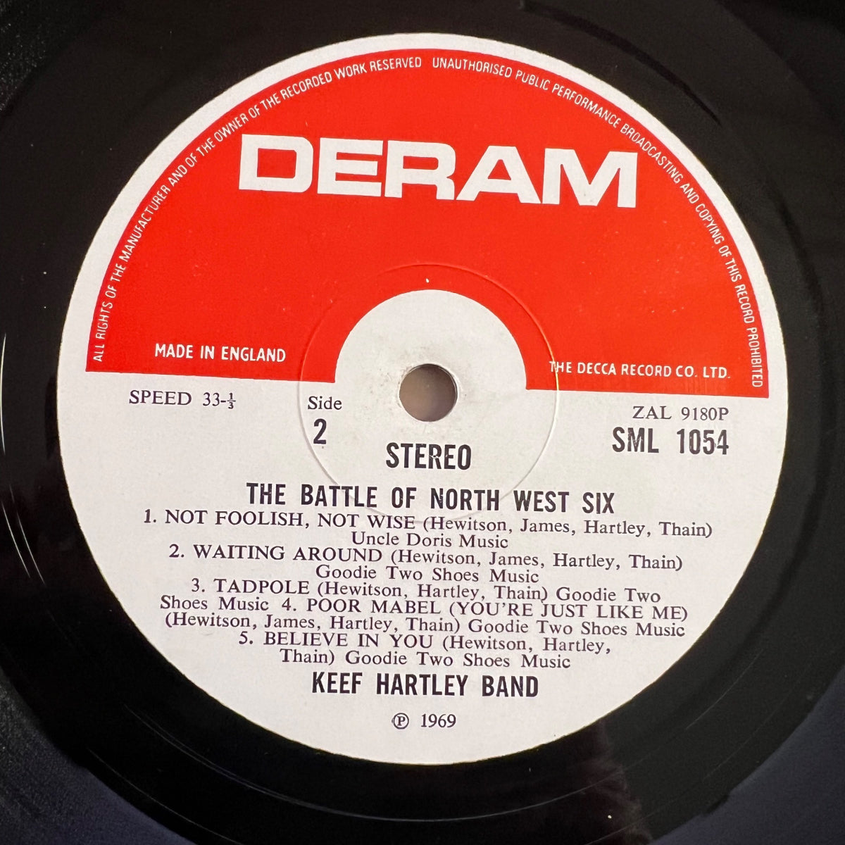 Keef Hartley Band - The Battle Of North West Six / 1st UK Press. 1969 - (VG+/VG+)