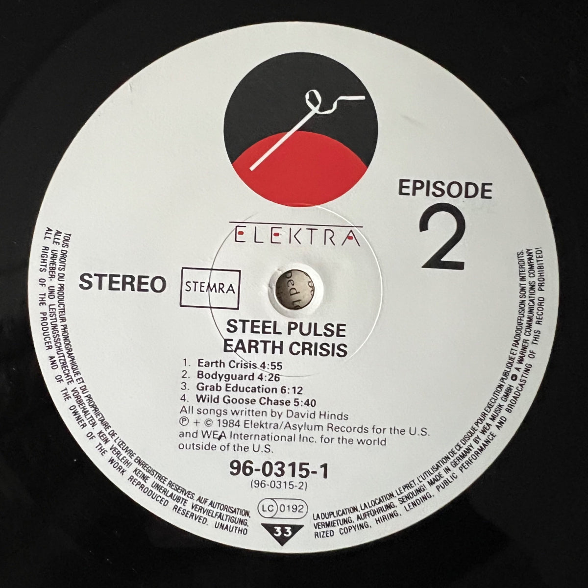Steel Pulse - Earth Crisis / 1. EU-Press. 1984 - (M-/M-)