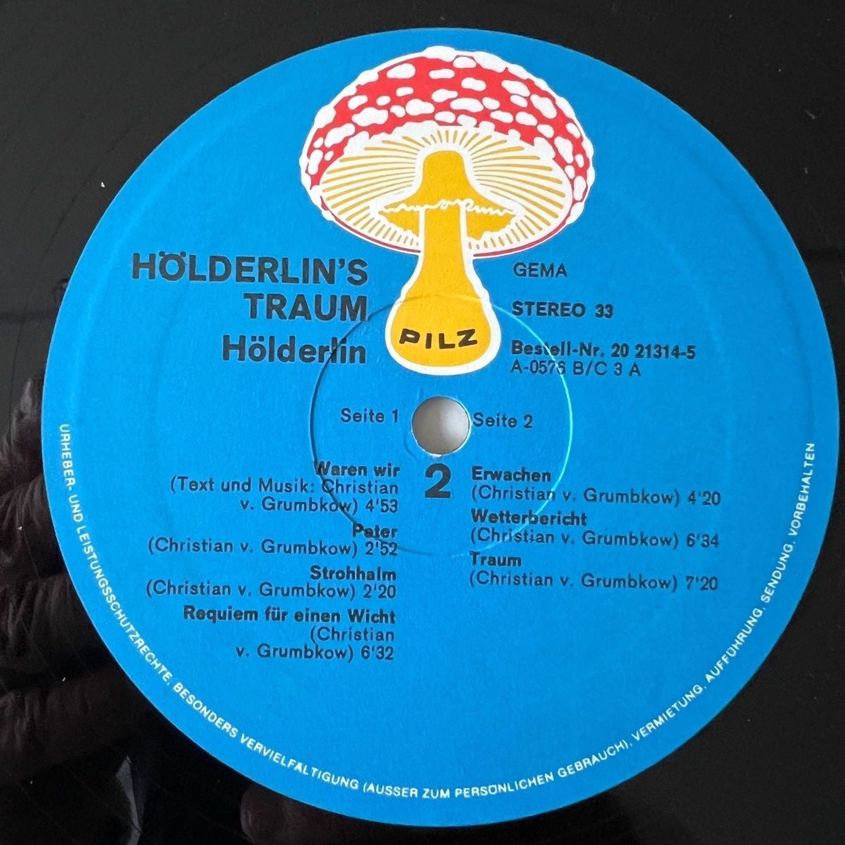 Hölderlin - Hölderlins Traum / 1. D-Press. 1972 - (M-/VG++)