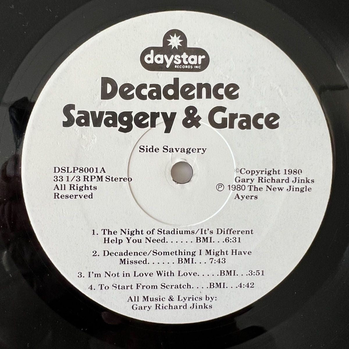 Decadence - Savagery & Grace / 1. US-Press. 1980 - (VG++/M-)