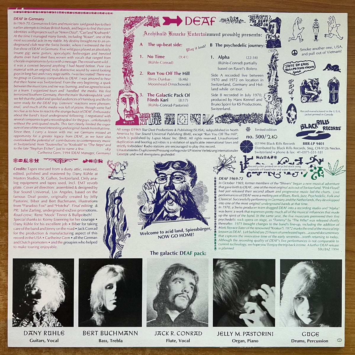 Sourd - Alpha / LP - 1. Pressage suisse. 1994 - (M-/M-)