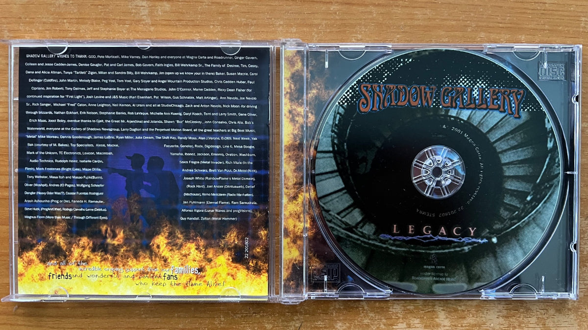 Shadow Gallery - Legacy / CD - 1st EU Press. 2001 - (M-/M-)