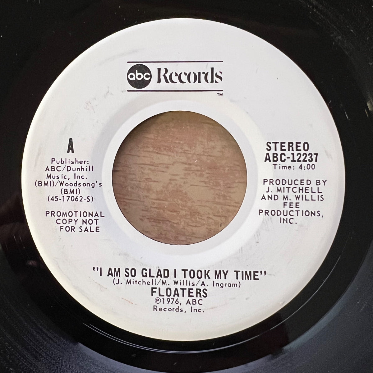 Floaters - I Am So Glad I Took My Time / Promo US 1976 - (M-/Neutre)