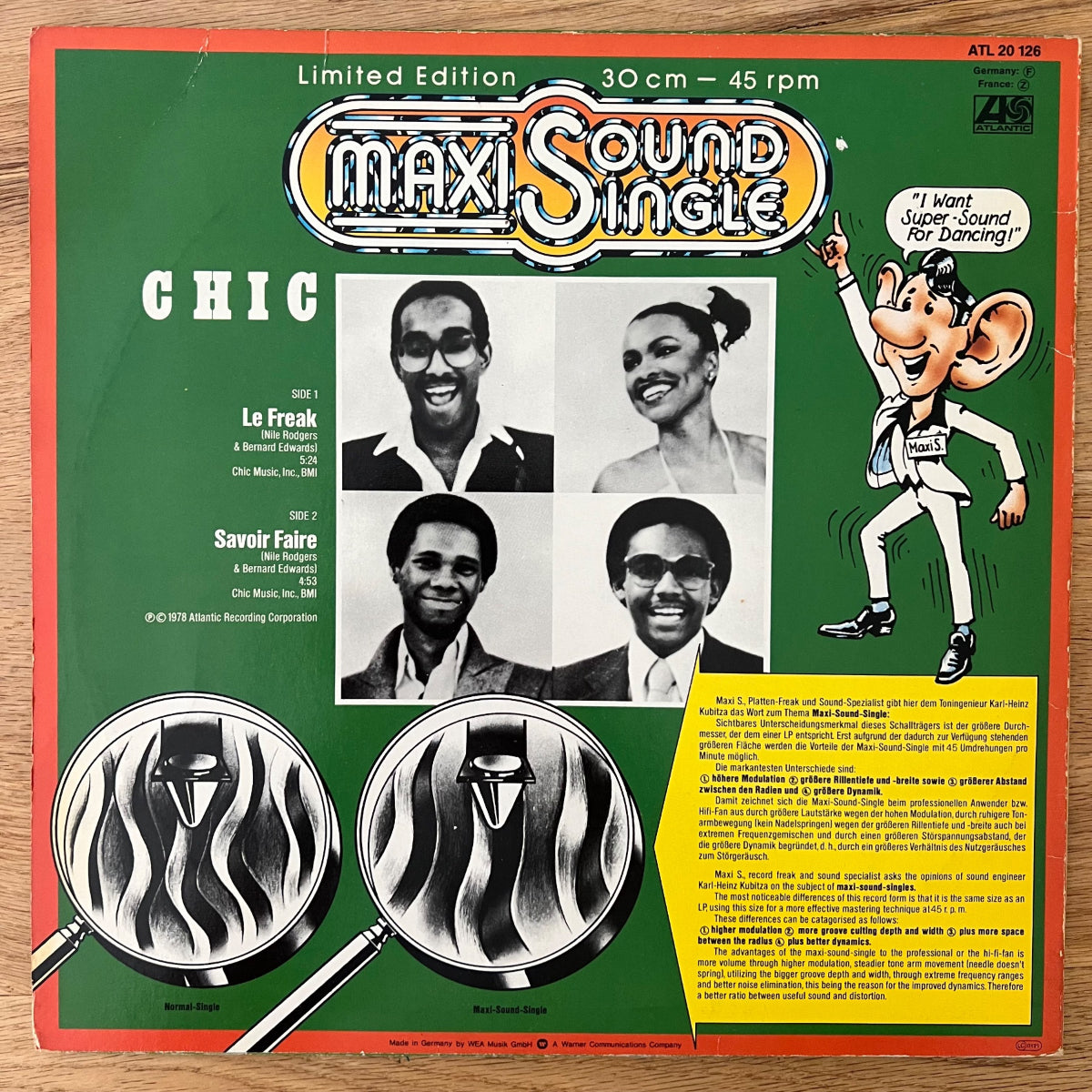 Chic - Le Freak / 12" Maxi - 1st D-Press. 1978 - Orange Vinyl - (M-/VG+)