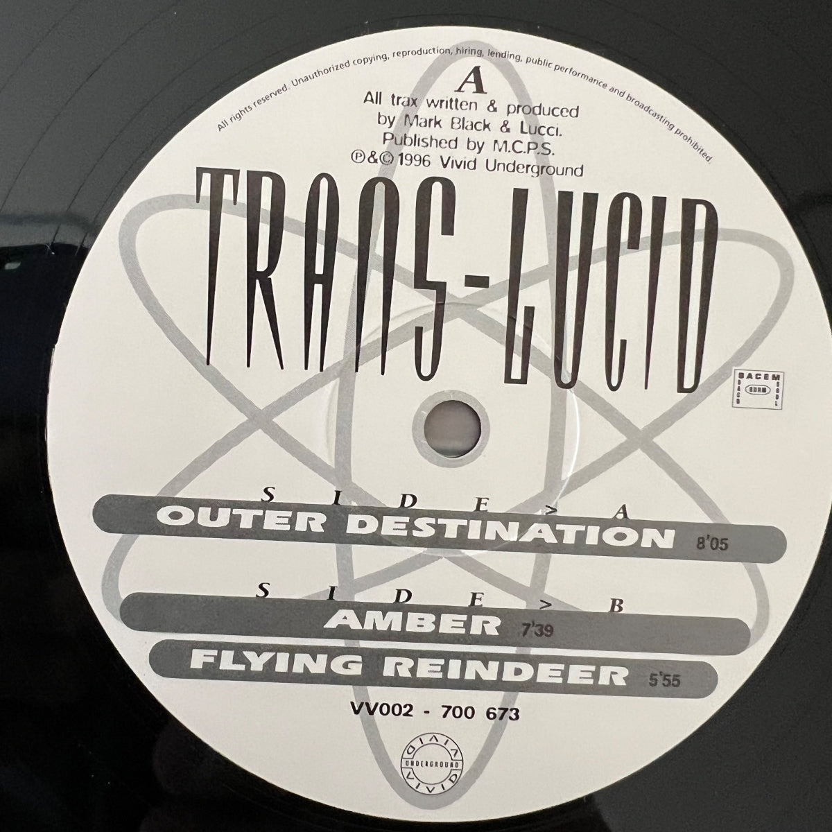 Trans-Lucid - Outer Destination / 12" Maxi -1st F-Press. 1996 - (M-/M-)