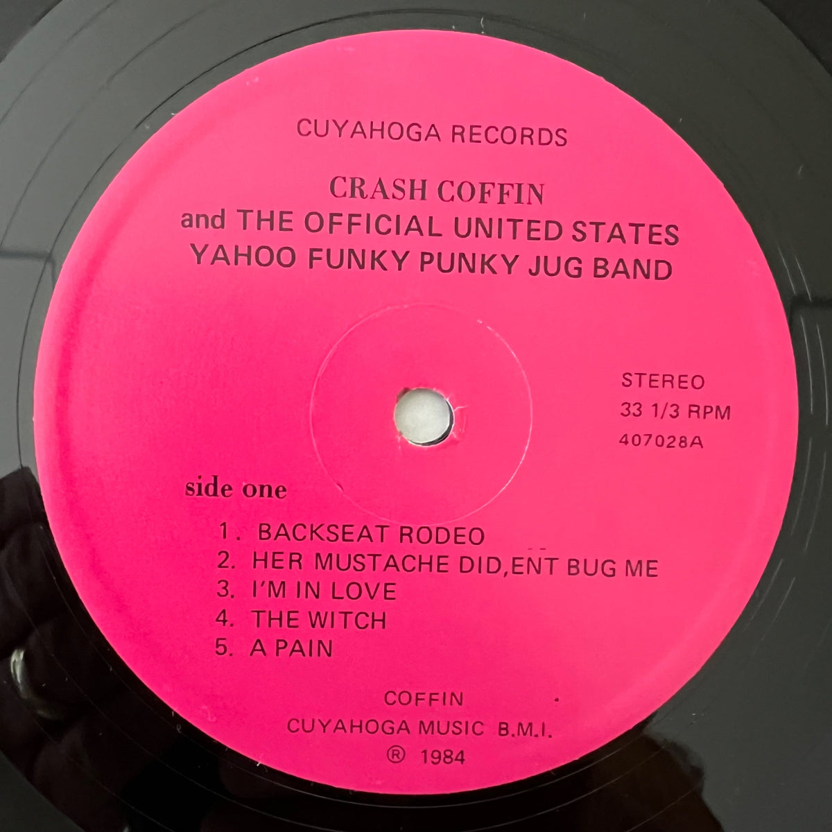 Crash Coffin - The Official United States Yahoo Funky Punky Jug Band / 1. US Press. 1984 - (M-/M-)