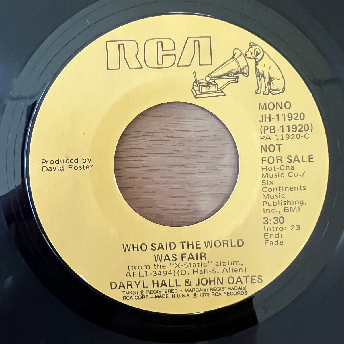 Daryl Hall & John Oates - Who Said The World Was Fair / US-Promo 1979 - (M-/Neutral)