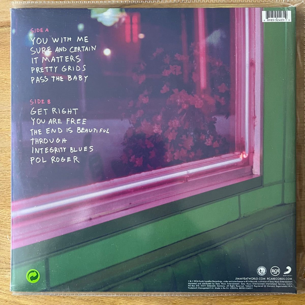 Jimmy Eat World - Integrity Blues / 1. EU-Press. 2016 - (Mint & Sealed)