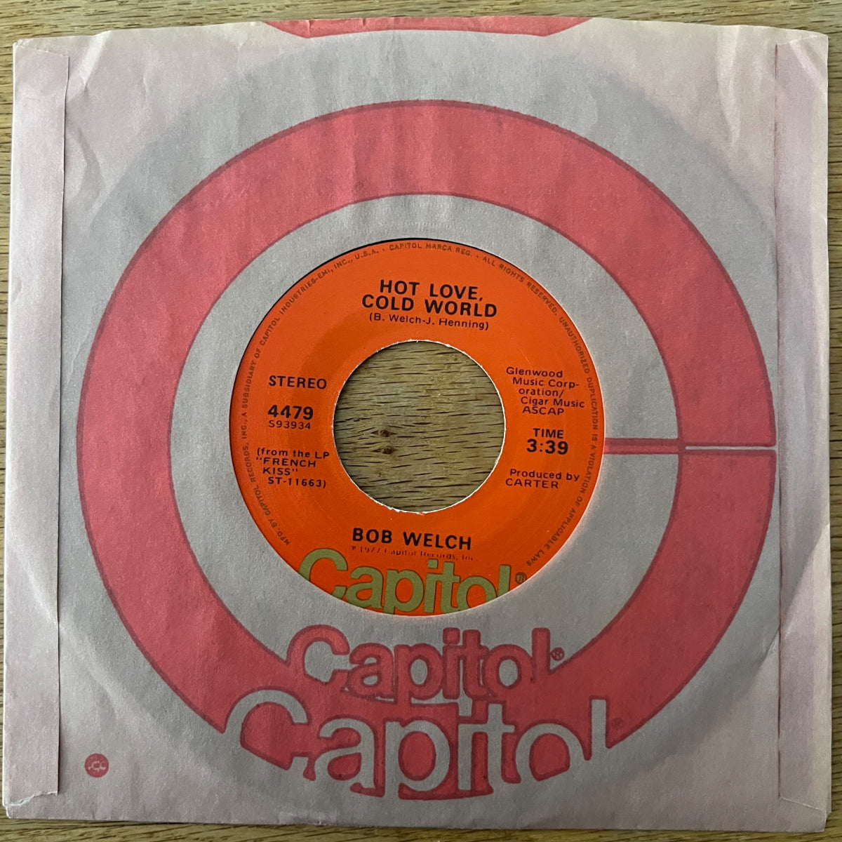 Bob Welch - Sentimental Lady / 1. US-Press. 1977 - (VG++/VG++)