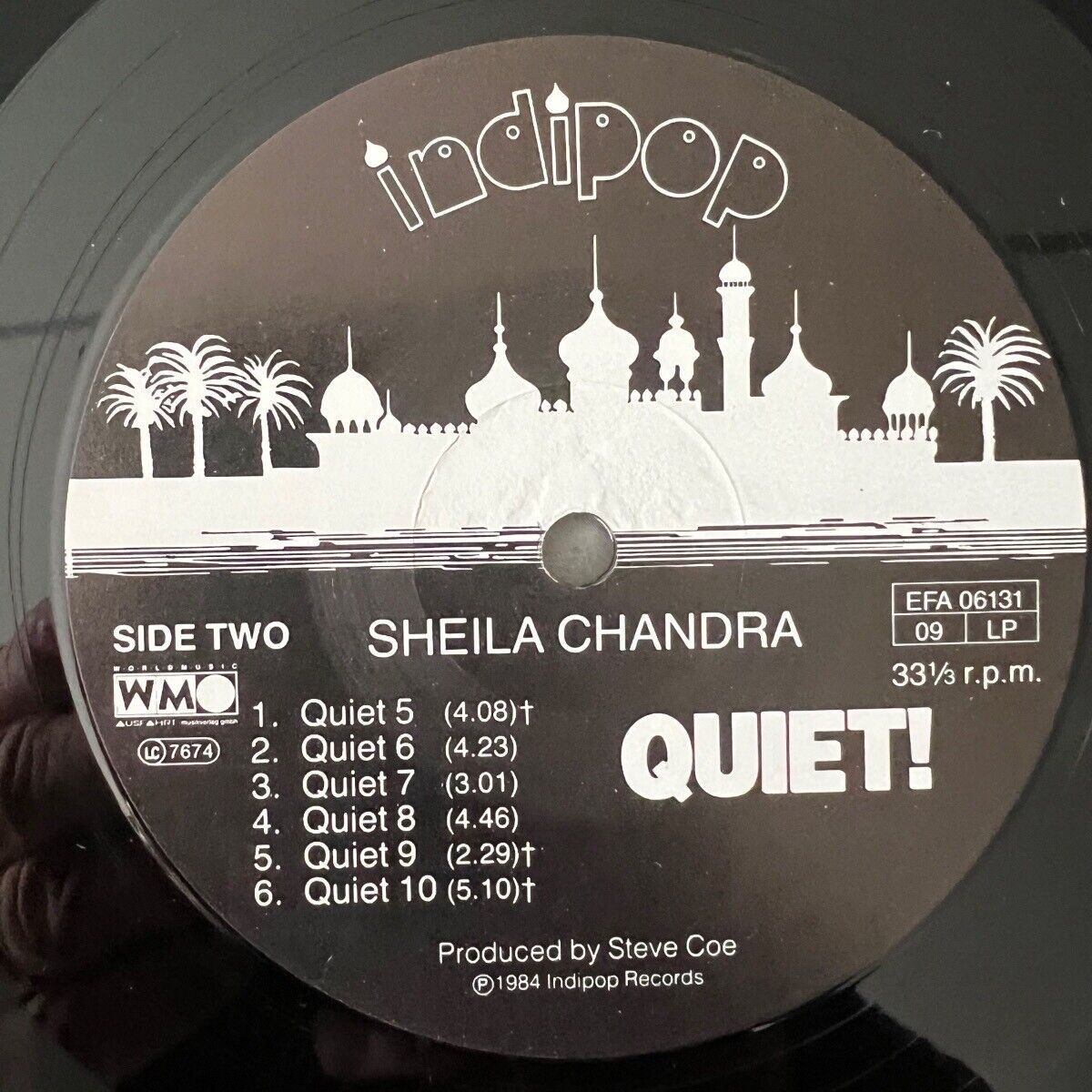 Sheila Chandra - Quiet! / 1. UK Press. 1984 - TOP