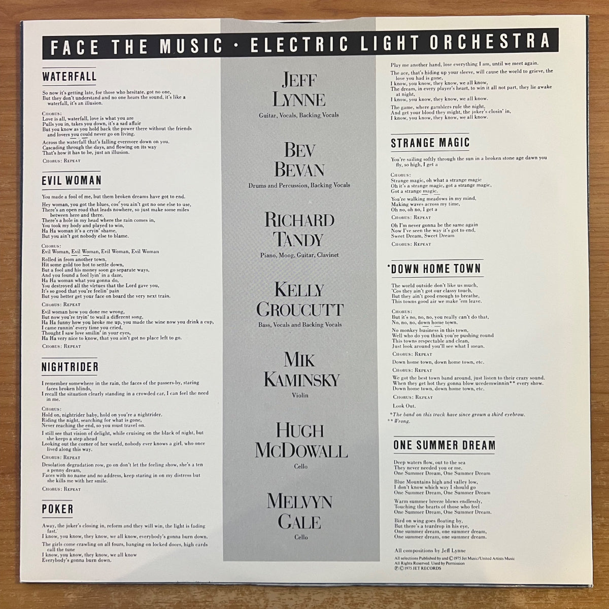 Electric Light Orchestra - Face The Music / 1st UK Press. 1975 - (M-/M-)